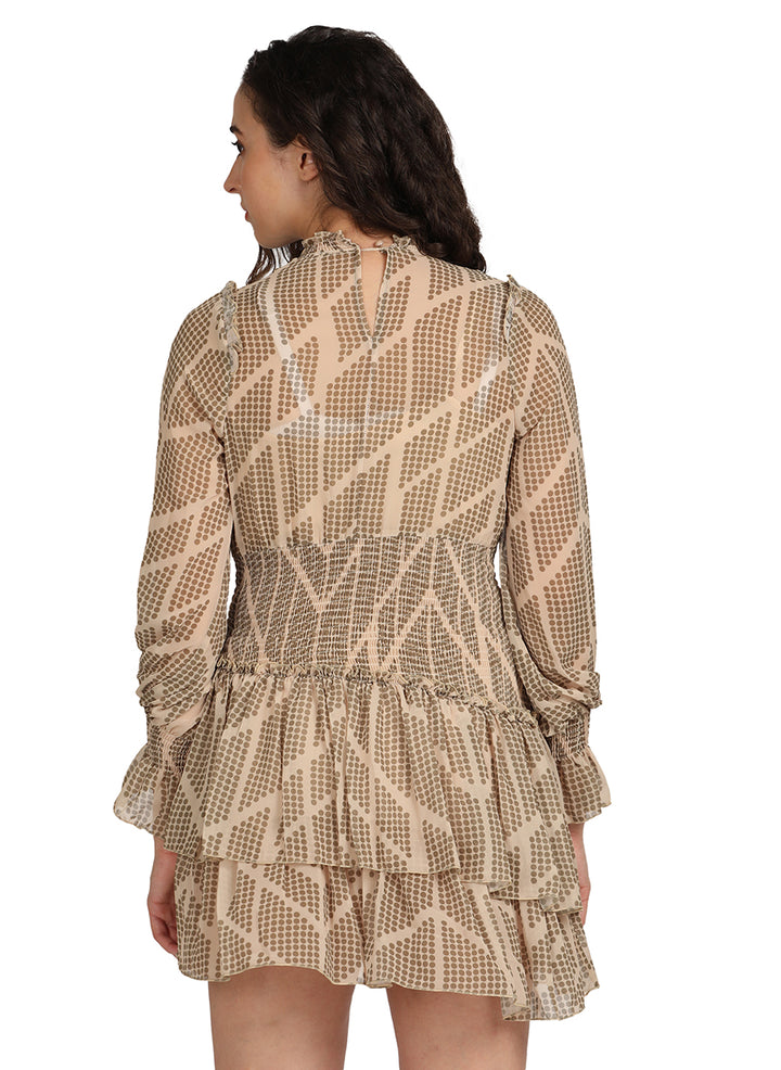 Chiffon mini dress