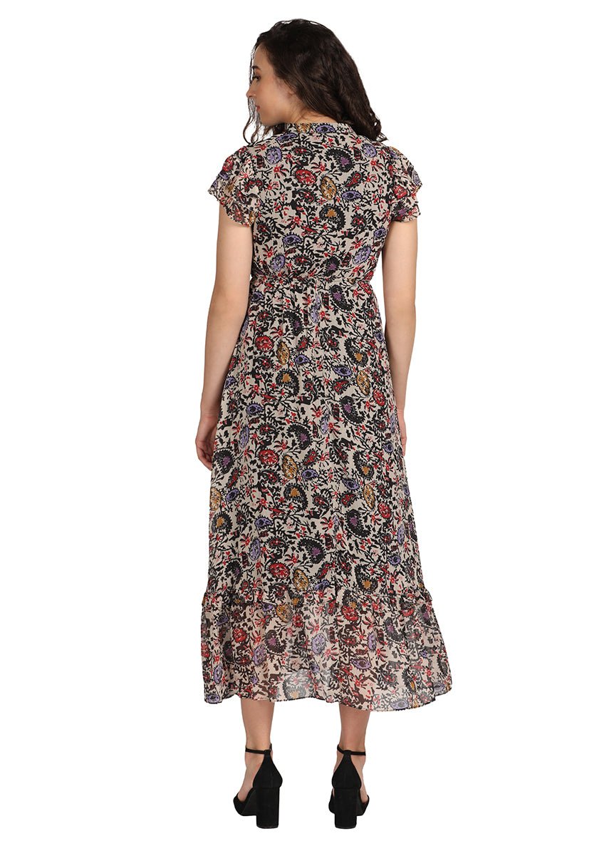 Long ethnic print dress