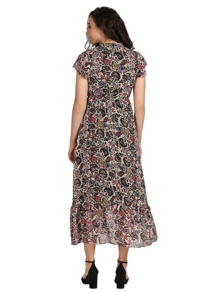 Long ethnic print dress