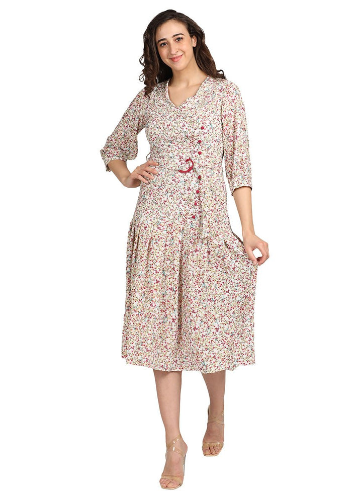 Midi floral dress