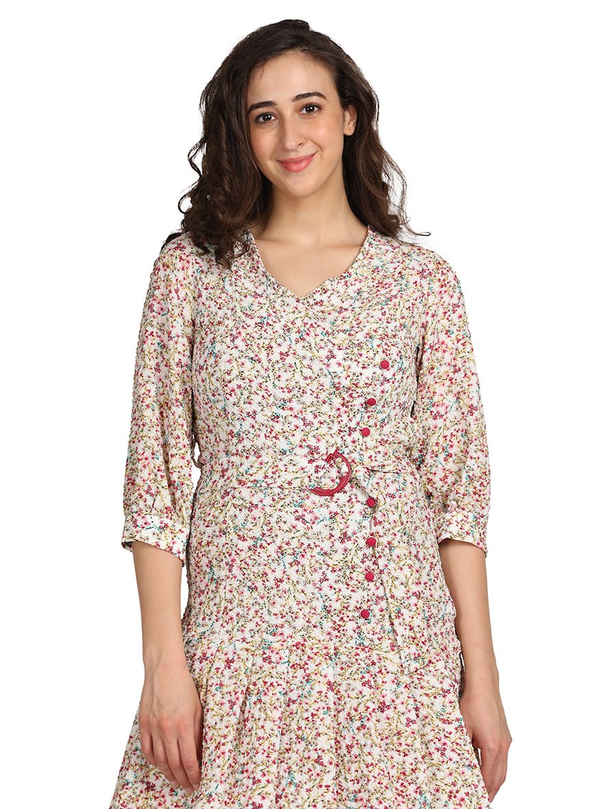 Midi floral dress