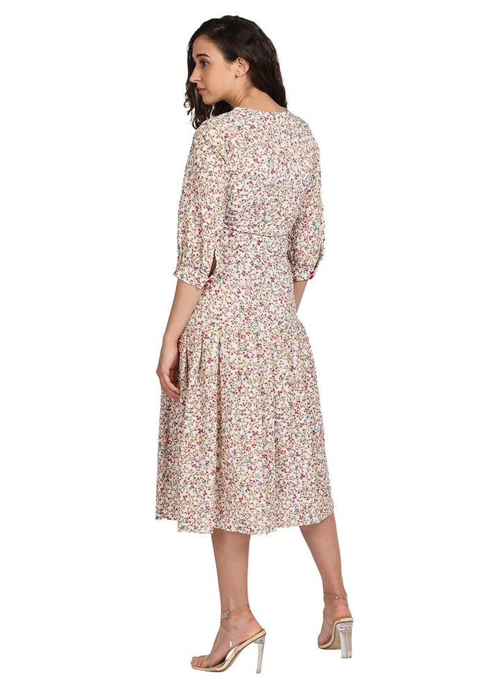Midi floral dress
