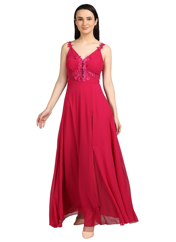 Maroon long dress