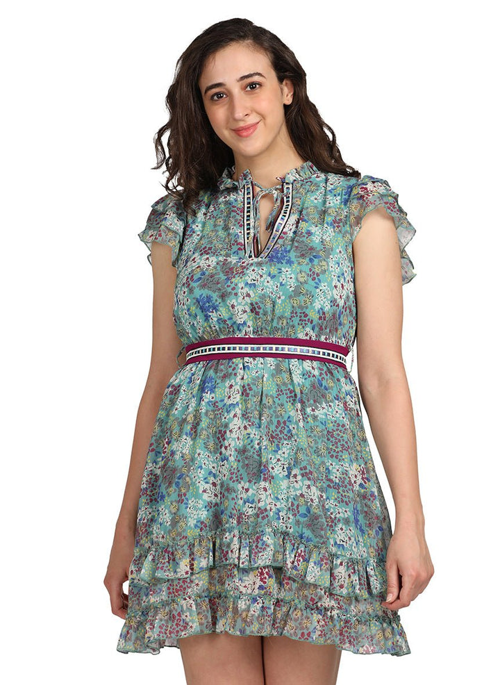 Mini printed dress