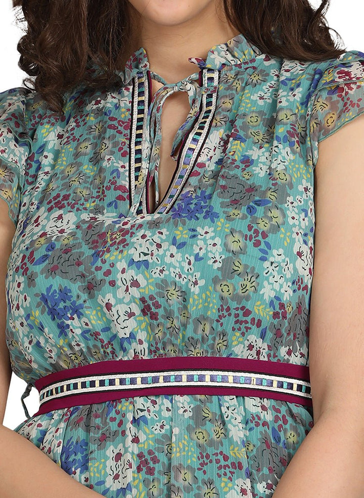 Mini printed dress