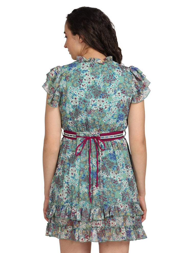 Mini printed dress