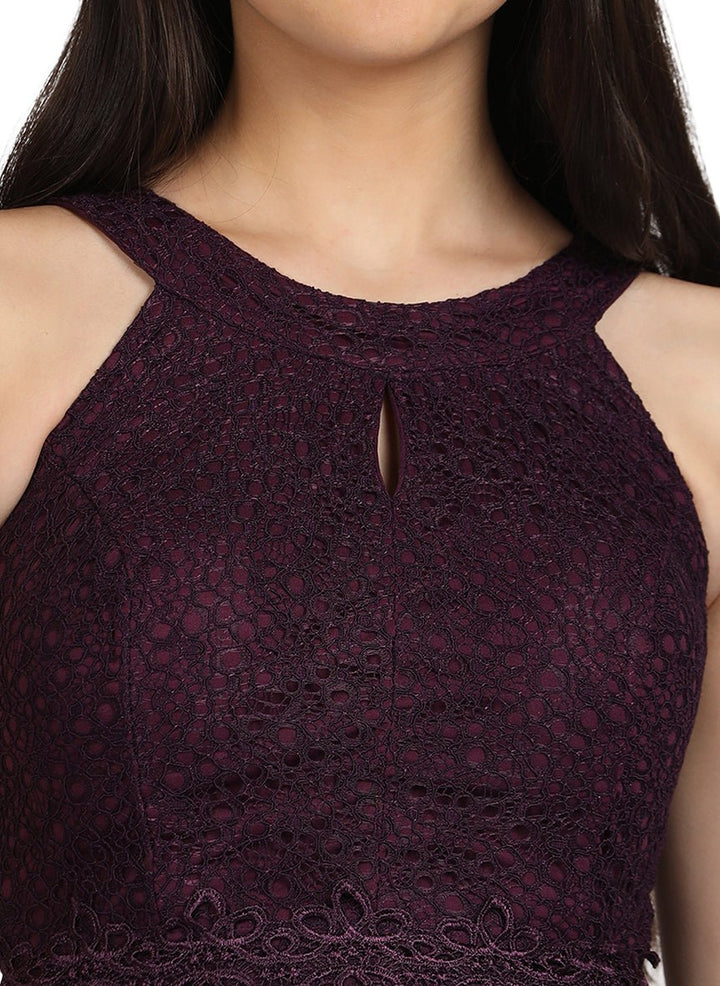 PURPLE LACE DRESS