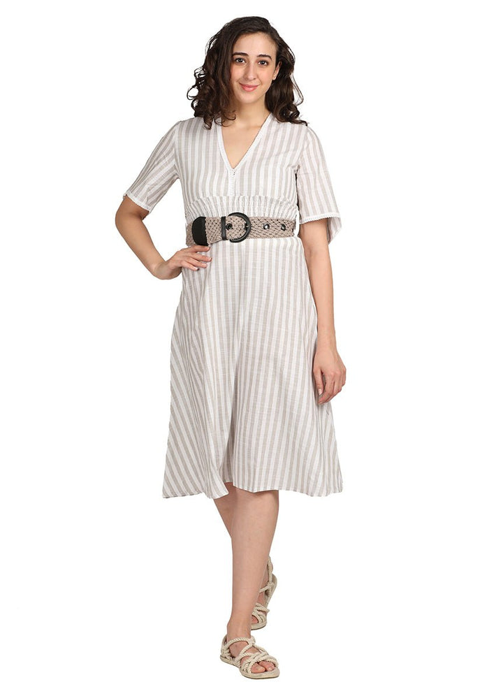 VOUGE DRESS WITH BELT