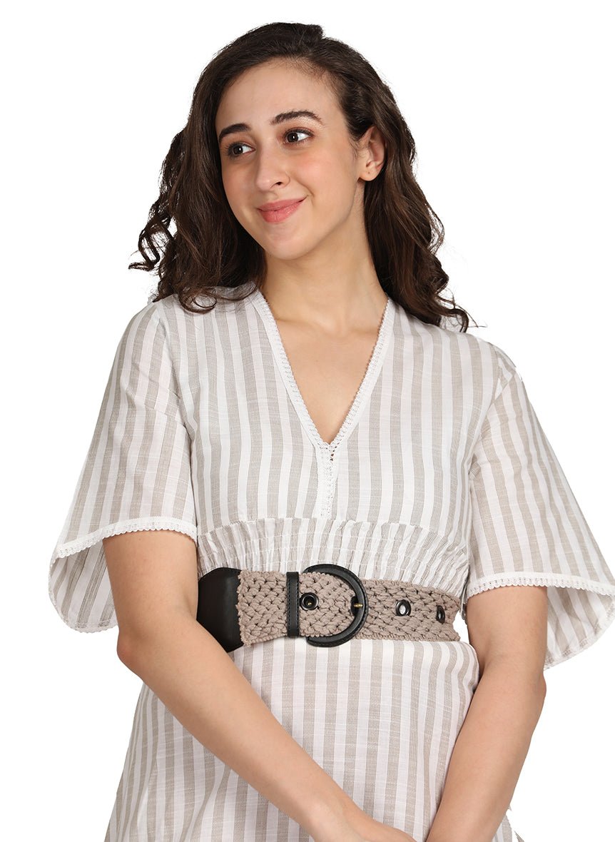 VOUGE DRESS WITH BELT