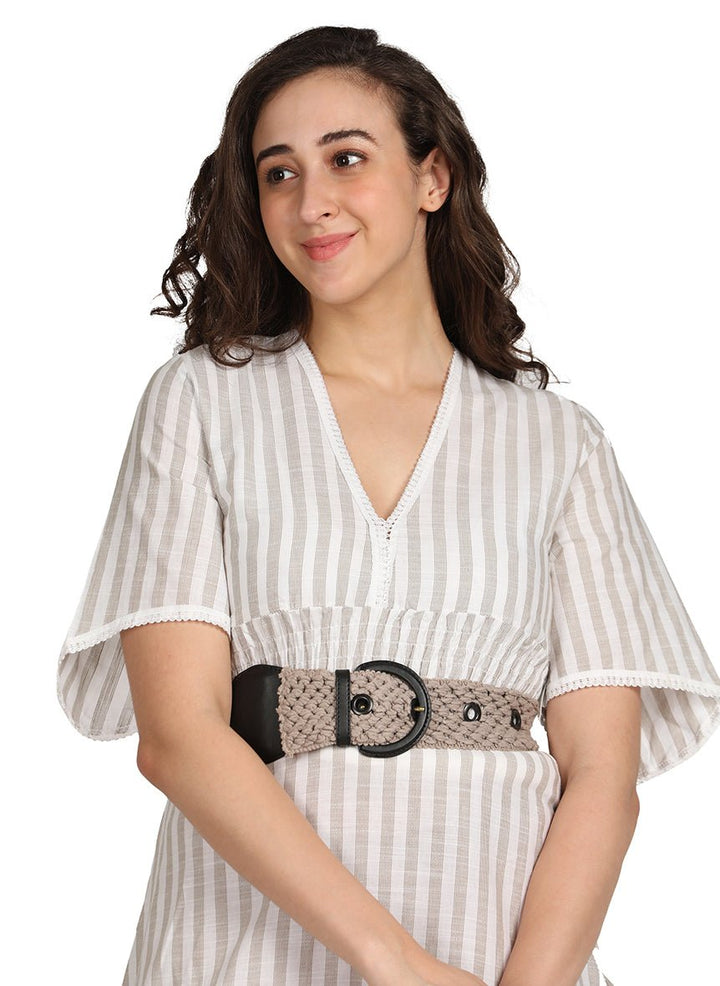 VOUGE DRESS WITH BELT