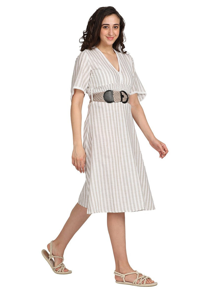 VOUGE DRESS WITH BELT