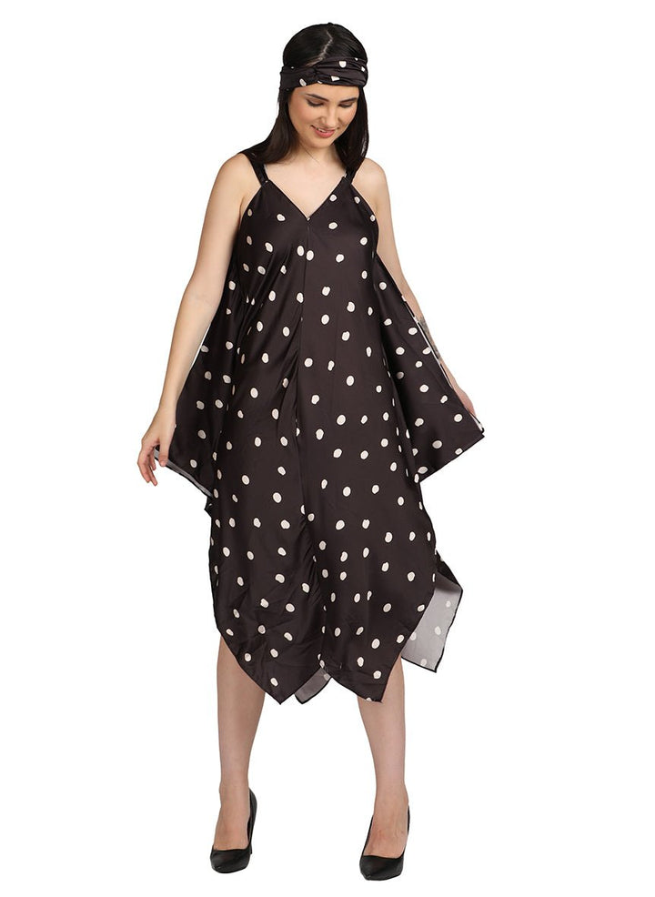Dotted print dress