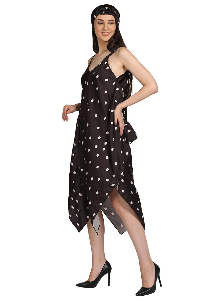 Dotted print dress