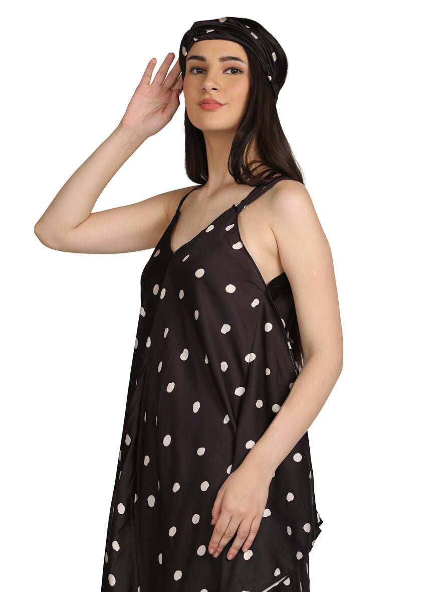 Dotted print dress