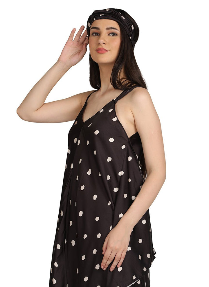 Dotted print dress