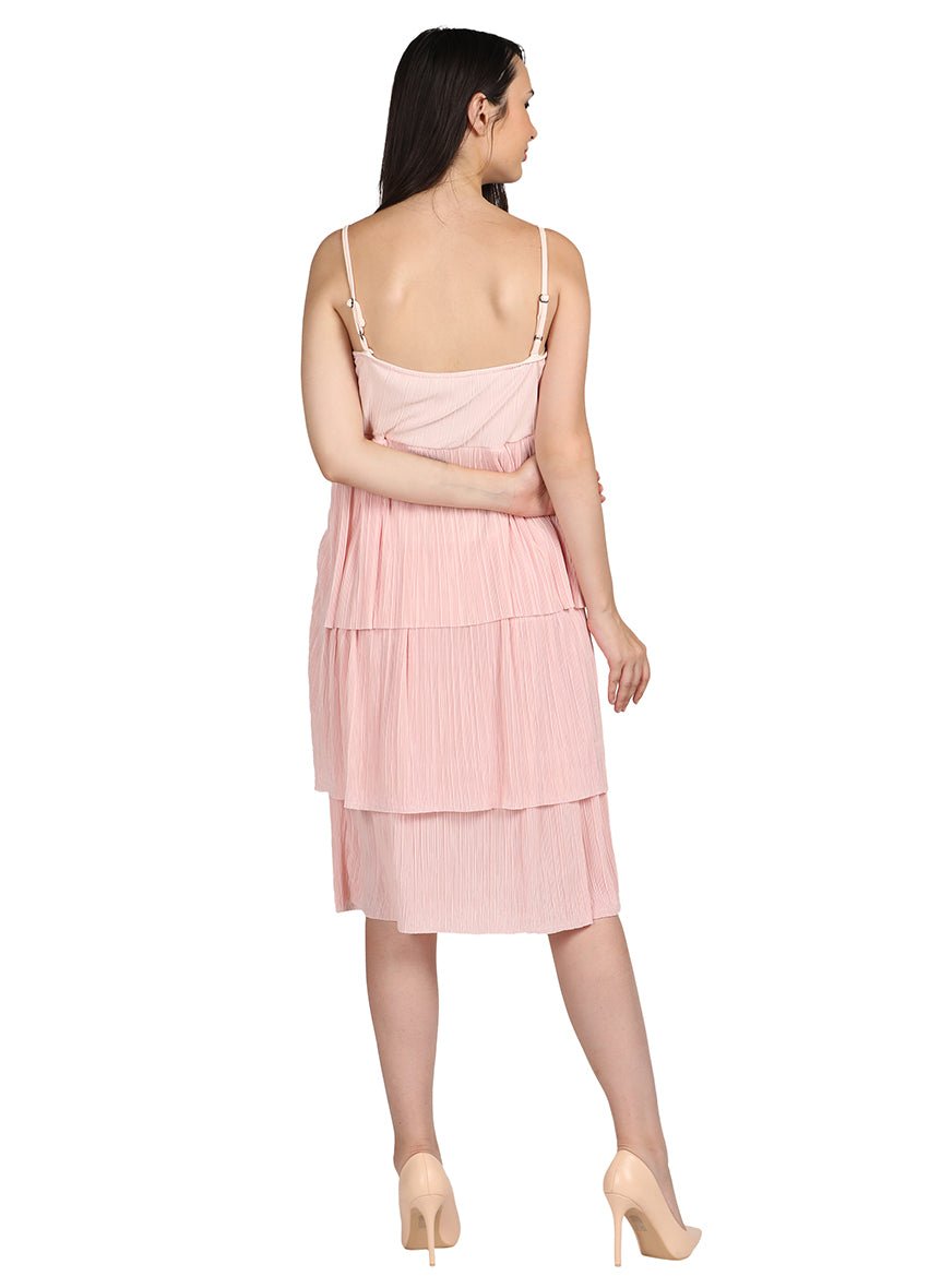 Pink strap dress