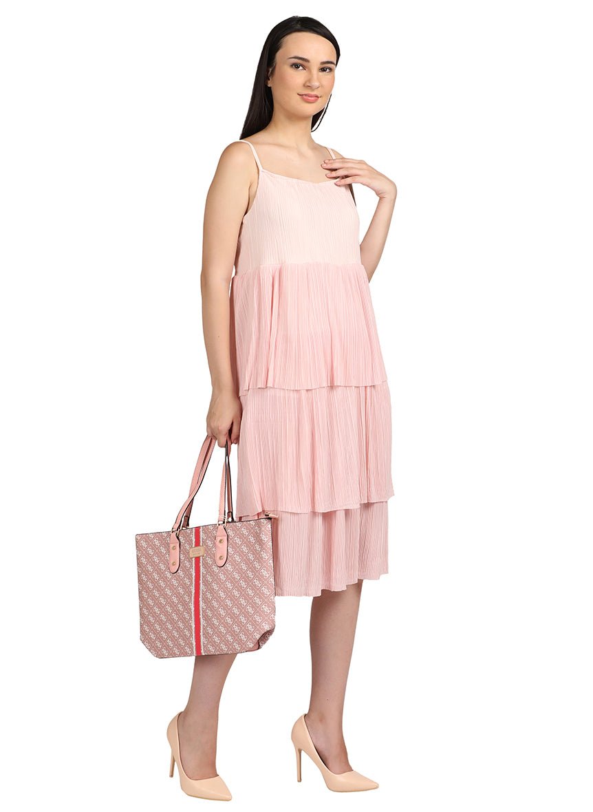 Pink strap dress