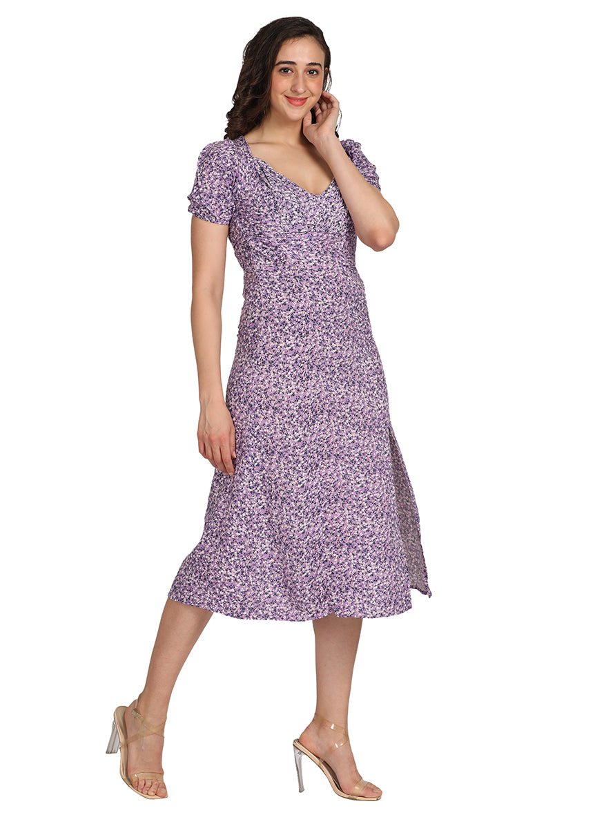 PURPLE LONG DRESS