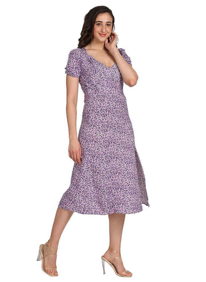 PURPLE LONG DRESS