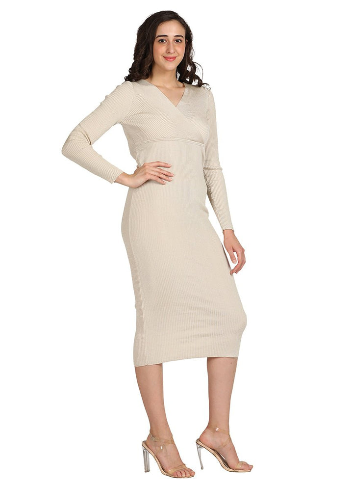 Ivory midi dress