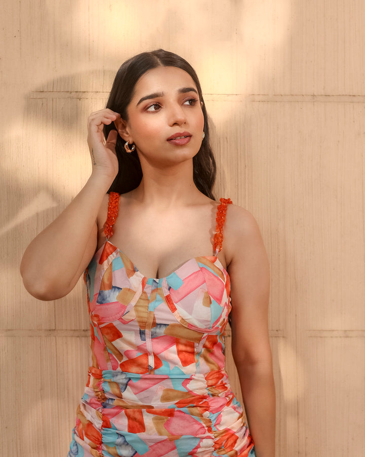 Orange mini  dress