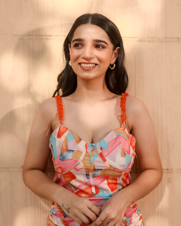 Orange mini  dress