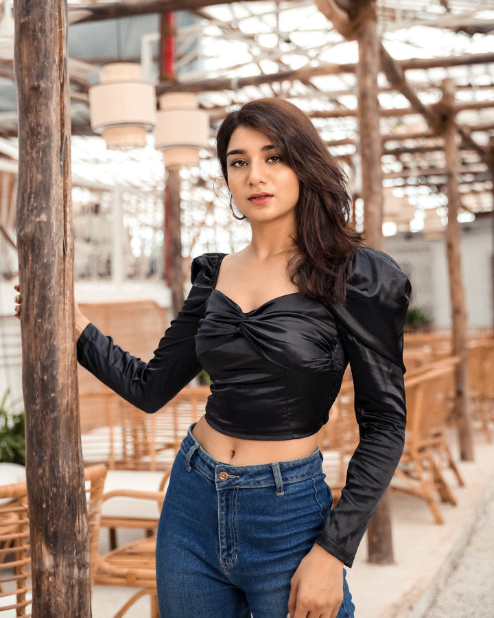 Poppy crop top