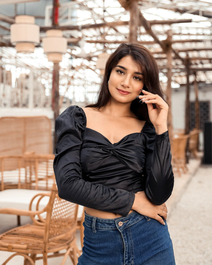 Poppy crop top