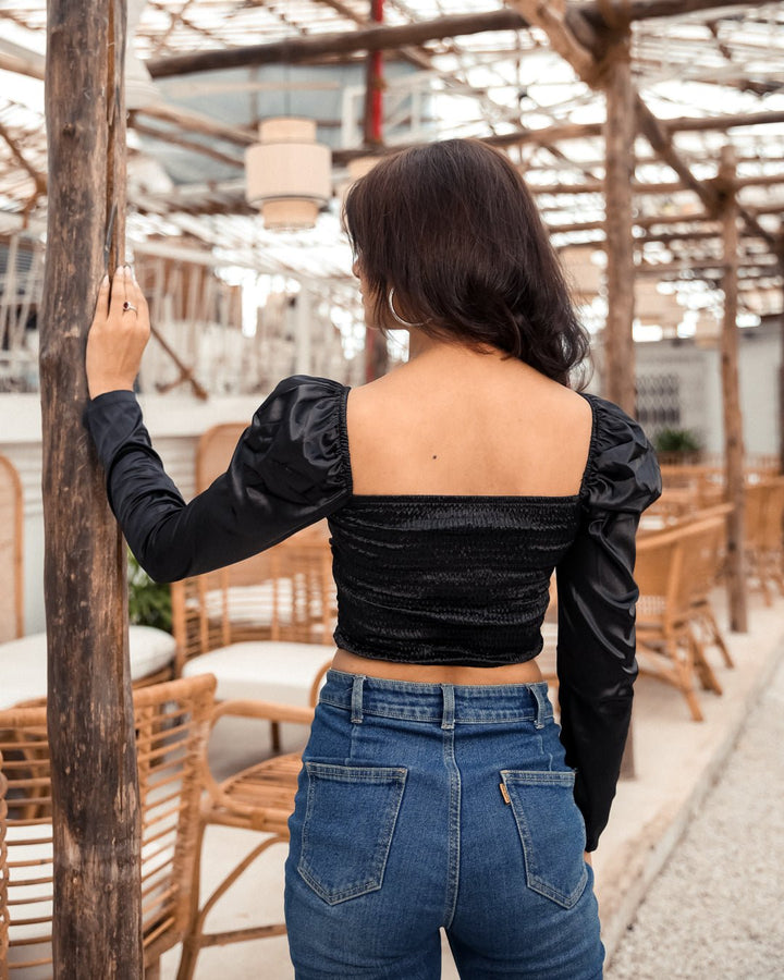 Poppy crop top