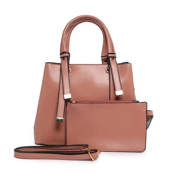 Lavish Handbag With Wallet (Pink)