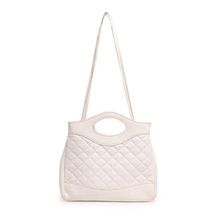 Stylish quilted handbag (White)
