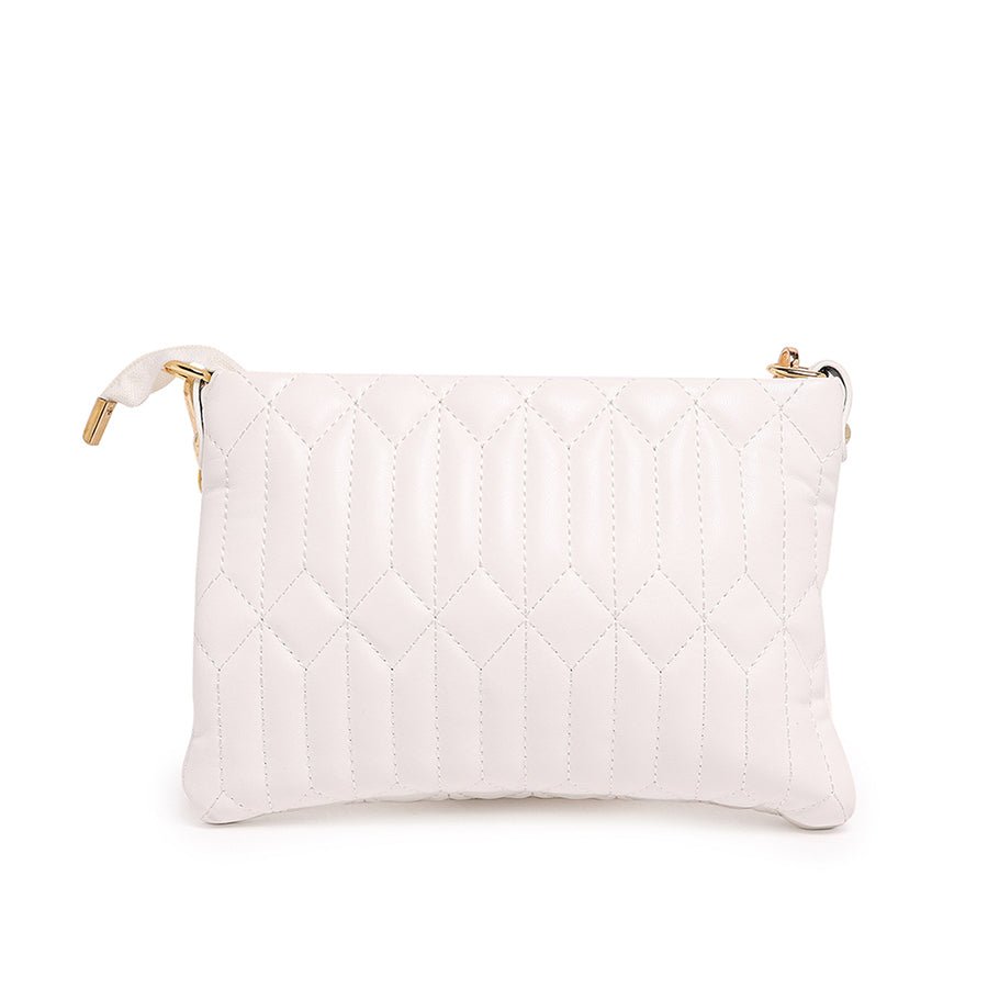Glamorous strap bag (White)