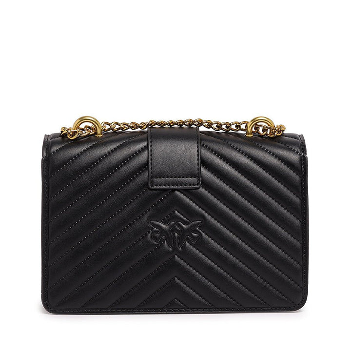 Lined bag with strap (Black)