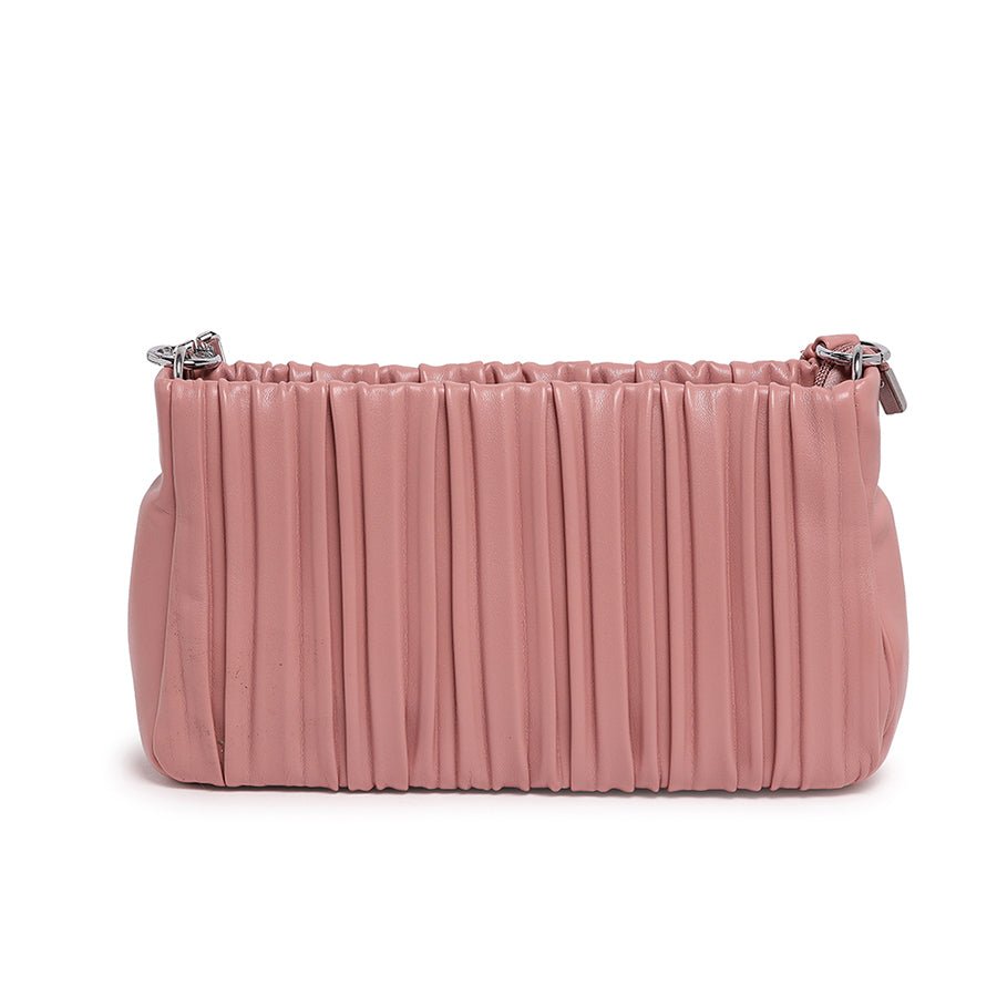 Pleated design bag (Pink)
