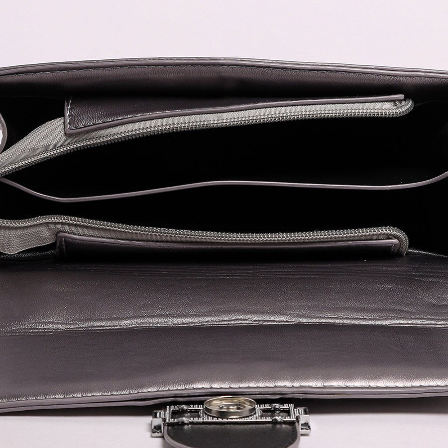 Exquisite handbag (Metallic Grey)
