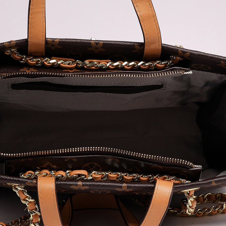 Styled Print Bag (Dark brown)