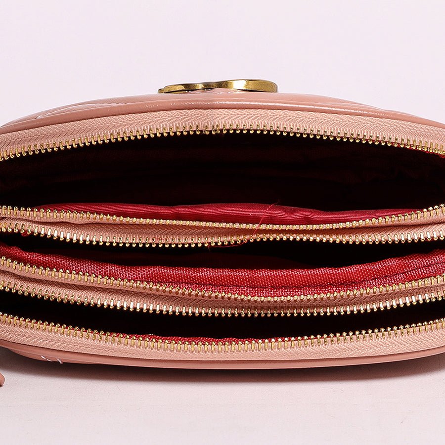 Triple Chain Bag (Pink)