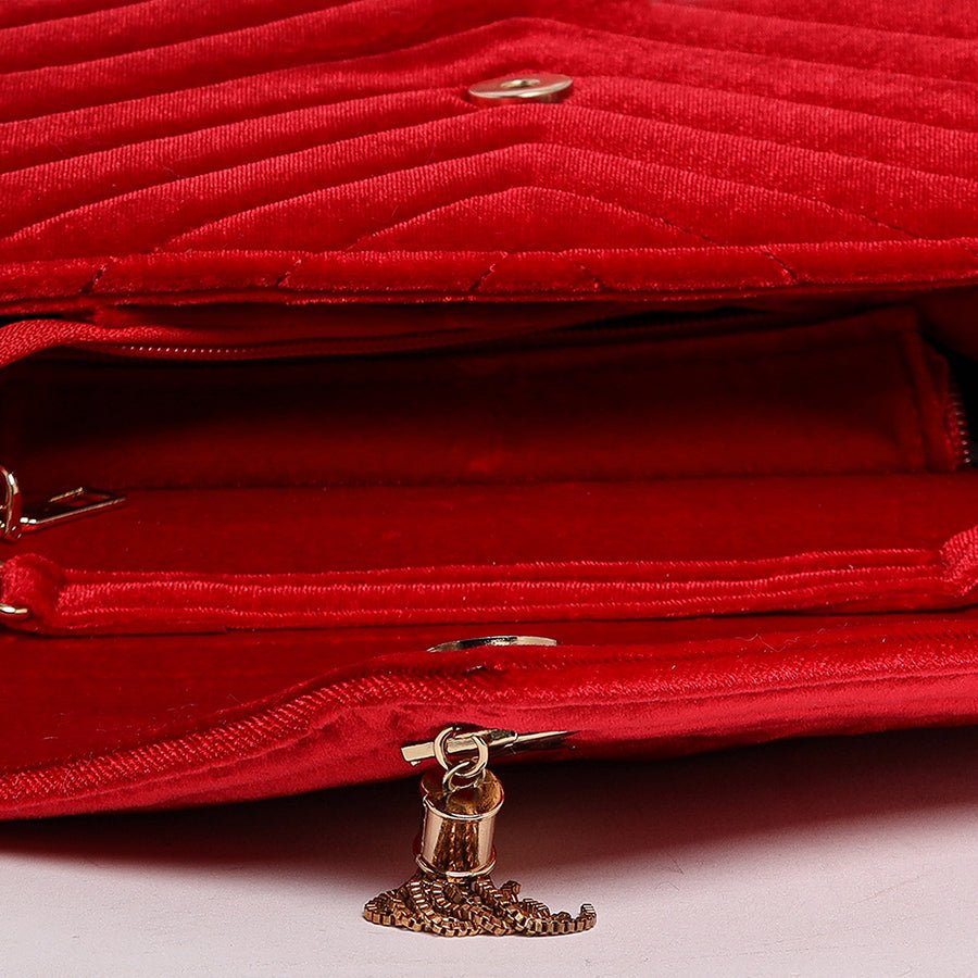 Lined Envelope Bag (Red)