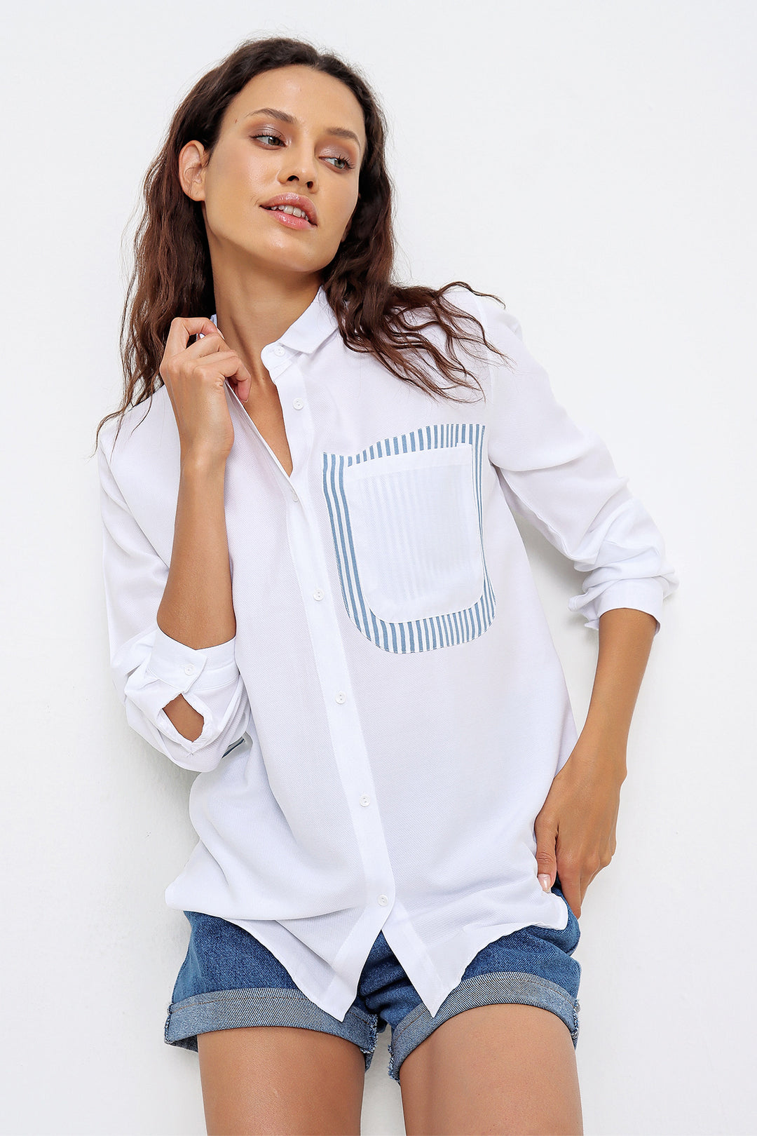 White fashionable  shirt