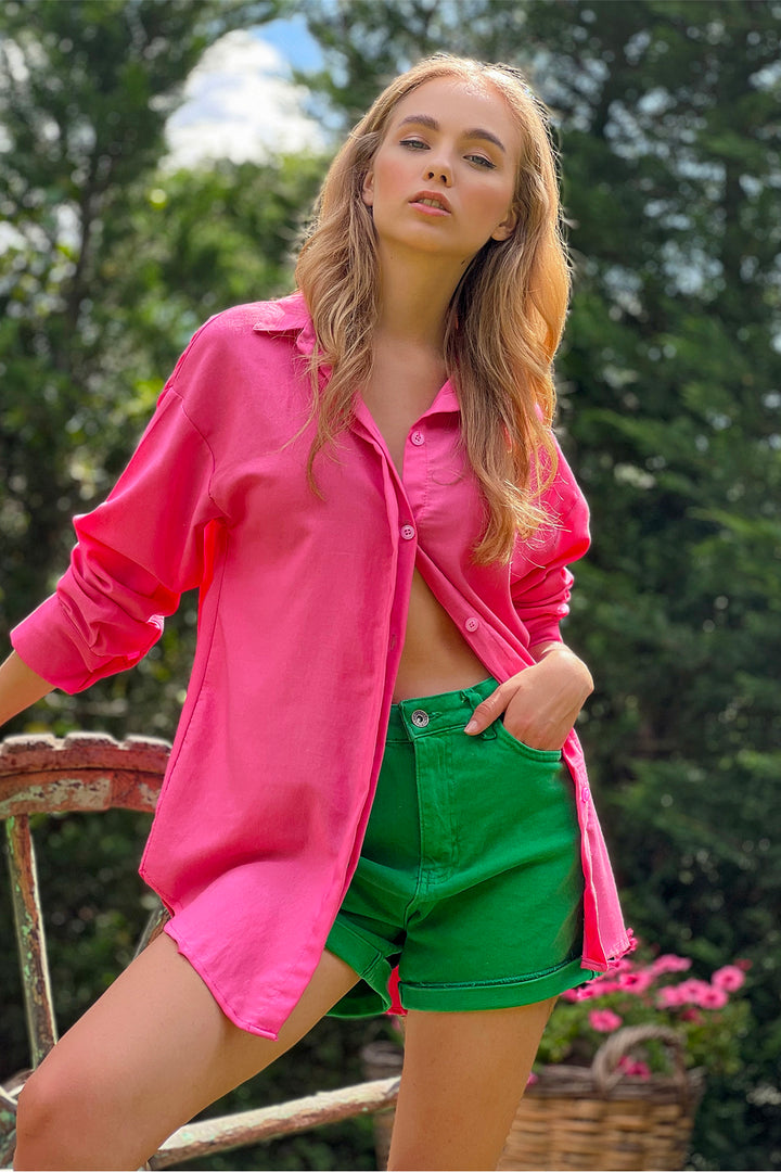 Trendy pink shirt
