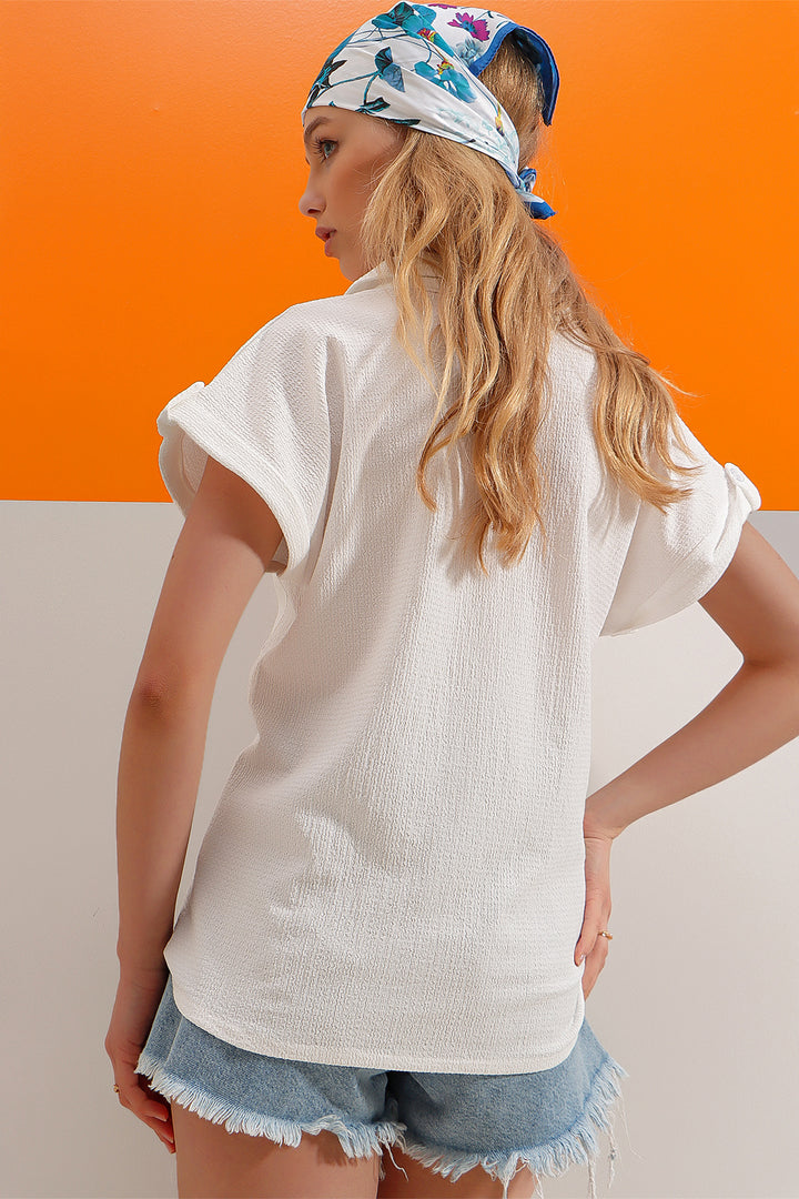 Warm white shirt