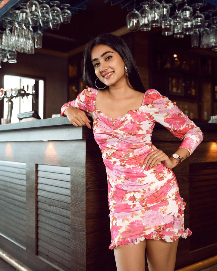 Monochic mini dress