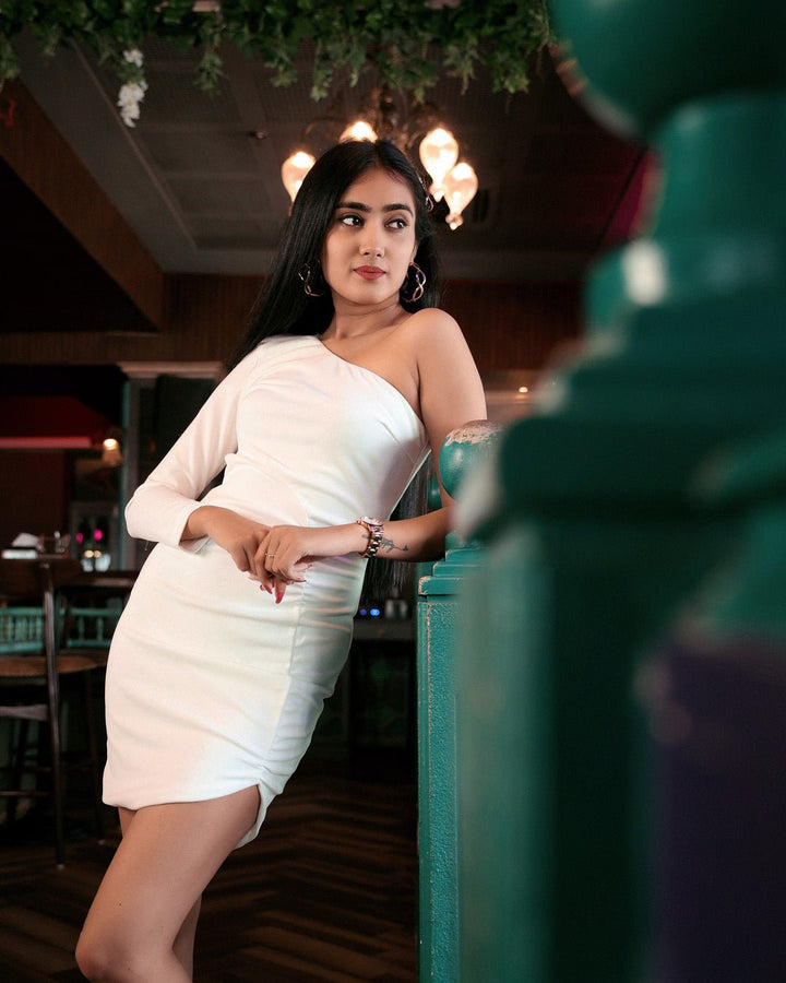 One shoulder dress
