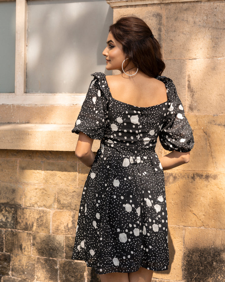 Polka dot with sequence fabric