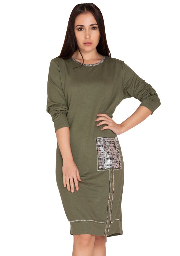 Green midi with pocket