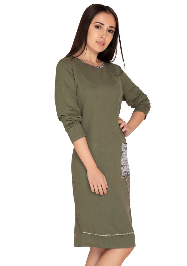 Green midi with pocket