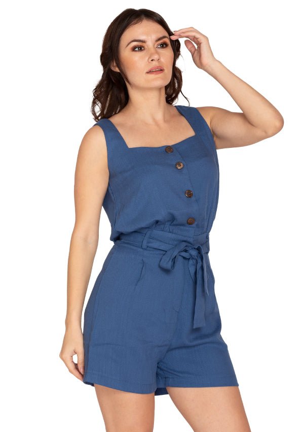 STRIPPED JUMP SUIT