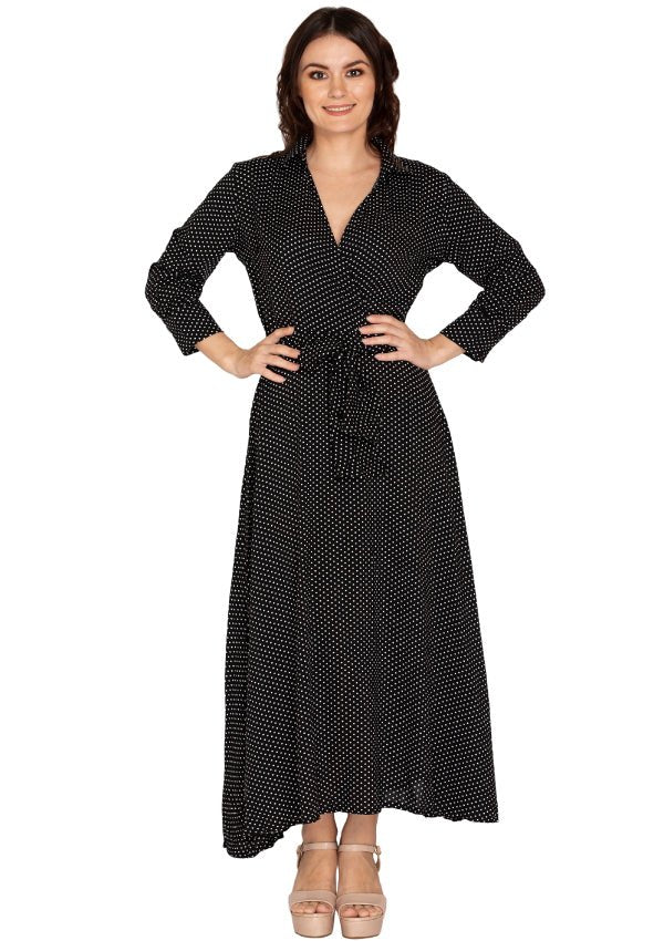Glam black polka dot