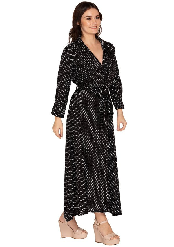 Glam black polka dot