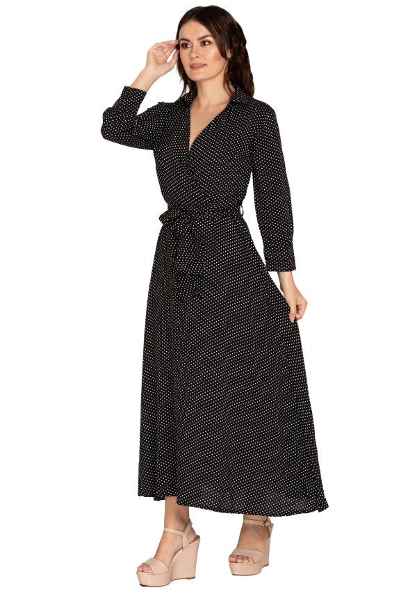 Glam black polka dot